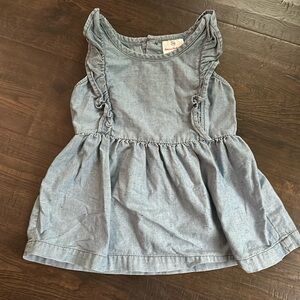 Girls denim tank